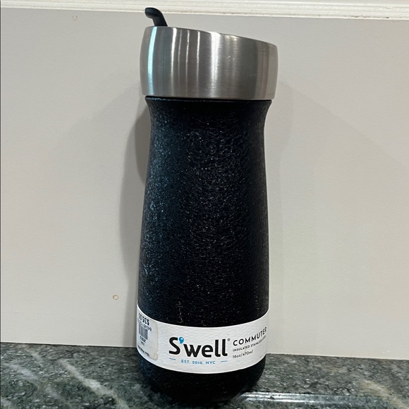 S'well Textured Black Commuter Bottle - Picture 1 of 2